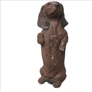 Vintage Sandicast Dachshund Figurine #370 – Rare, Handmade Collectible